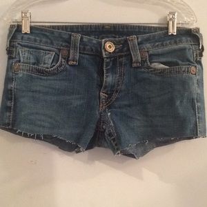 True religion booty shorts
